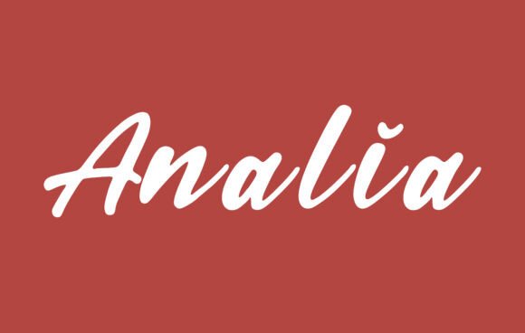Analia Font: A Script Amp Solution for Web Designers