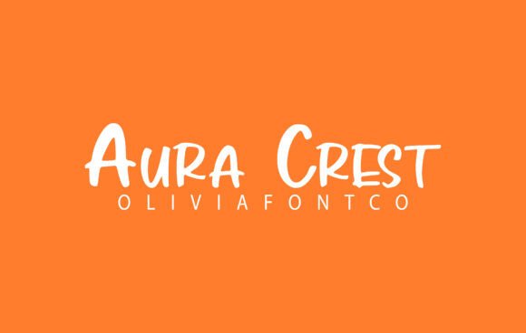 Aura Crest: A Handwritten Font for Editorial Elegance