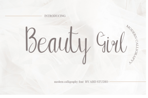 Beauty Girl: A Script Font with Grace and Charm