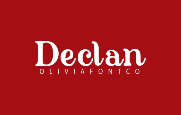 Declan: A Script Font with Romantic Rhythm