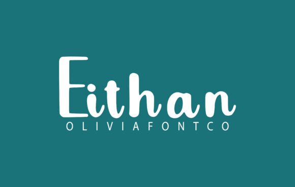 Eithan Font: A Romantic Handwritten Touch for Your Creative Projects