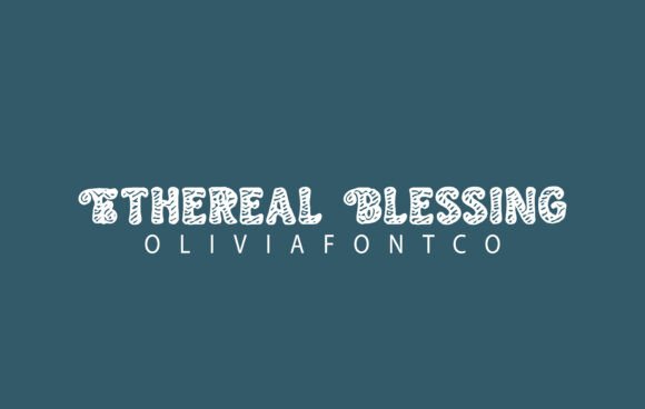 Ethereal Blessing: A Script Font for Digital Design Excellence