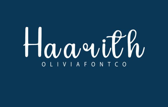 Haarith: The Script Font That Elevates Your Brand’s Visual Story