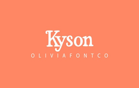 Kyson: A Script Font with Romantic Rhythm