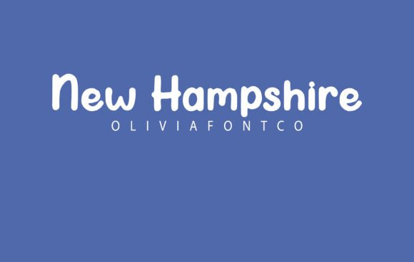 New Hampshire Font: A Romantic Script for Editorial Design