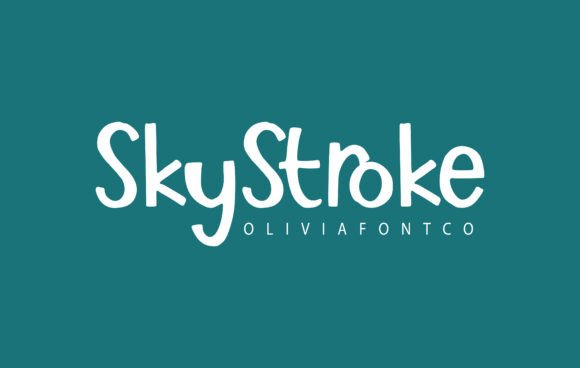 Skystroke: A Romantic Handwritten Font for Crafters and Designers
